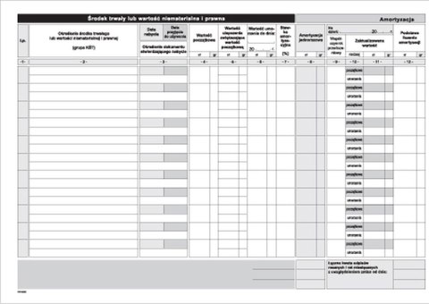 Druk offsetowy Ewidencja środków trwałych A4 48k. Michalczyk i Prokop (K-9)