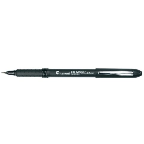 Marker do cd wkład czarny 0,5mm Titanum (PY1094C-01)