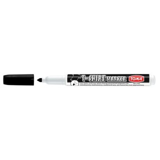 Marker specjalistyczny rózowy T-SHIRT wkład czarny 1-4mm okrągła/ścięta końcówka Toma (TO 744)