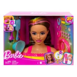 Zestaw piękności Barbie głowa do stylizacji neon brąz (HMD80)