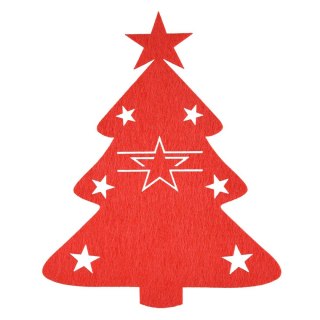Dekoracja etiu na sztućce choinki 4szt. Arpex (BN1543)