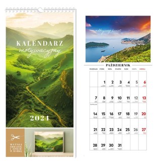 Kalendarz ścienny 5902277337931 220x460 motywający 220mm x 460mm Interdruk (Widoki)