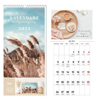 Kalendarz ścienny 5902277337955 220x460 motywający 220mm x 460mm Interdruk (HASŁA)