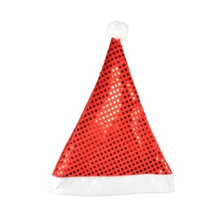 Czapka mikołaja z cekinami Arpex (SM7887)
