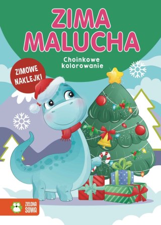 Książeczka edukacyjna Zima malucha. Choinkowe kolorowanie Zielona Sowa