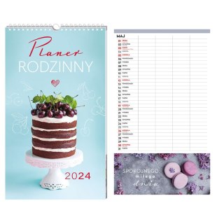 Kalendarz ścienny 5902277337986 250x430 wieloplanszowy 250mm x 430mm Interdruk (Smacznego)