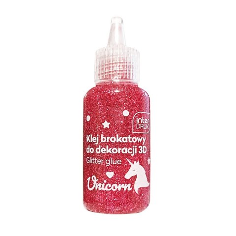 Klej artystyczny UNICORN brokatowy 3D 5902277337085 20ml Interdruk (20ml)