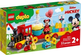 Klocki konstrukcyjne Lego Duplo Urodzinowy pociąg myszek Miki i Minnie (10941)