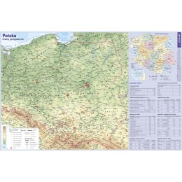 Mapa ścienna Demart Polska (fizyczna)