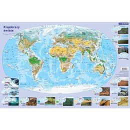 Podkład na biurko Demart Mapa - krajobrazy świata - mix